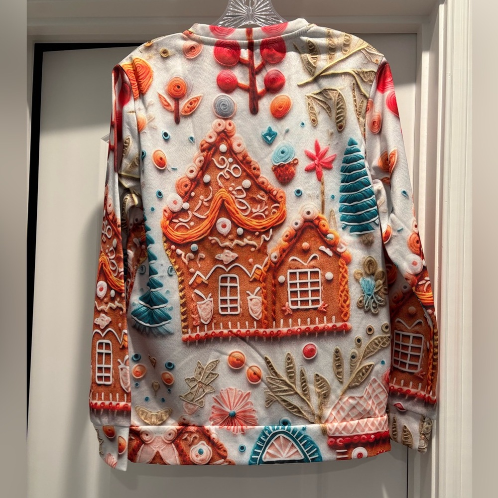 Colorful Gingerbread House Sweatshirt - Picture 6 of 6